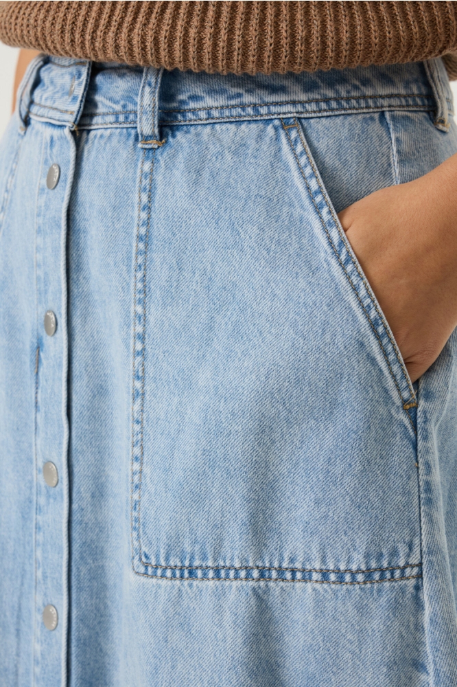 Garcia blauwe dames rok | Close up