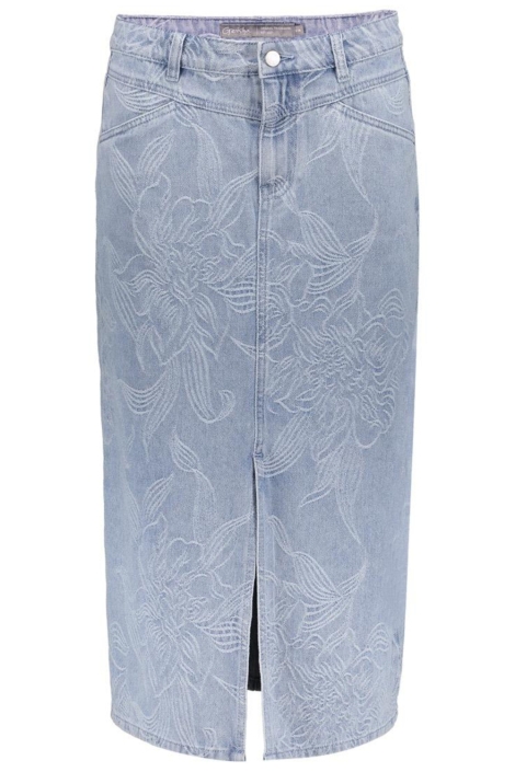 Geisha blauwe dames rok | Vooraanzicht