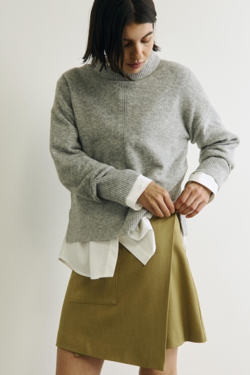 Object Rok OBJLISA RE WRAP SKIRT NOOS 23049949 Fennel Seed/Melange