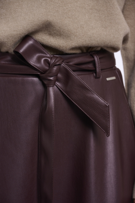 Rino & Pelle bruine dames rok | Close up