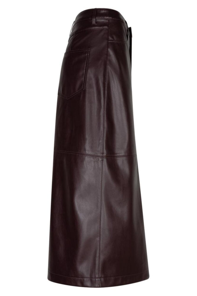 Red Button bordeaux dames rok | Zijaanzicht