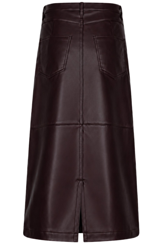 Red Button bordeaux dames rok | Achteraanzicht