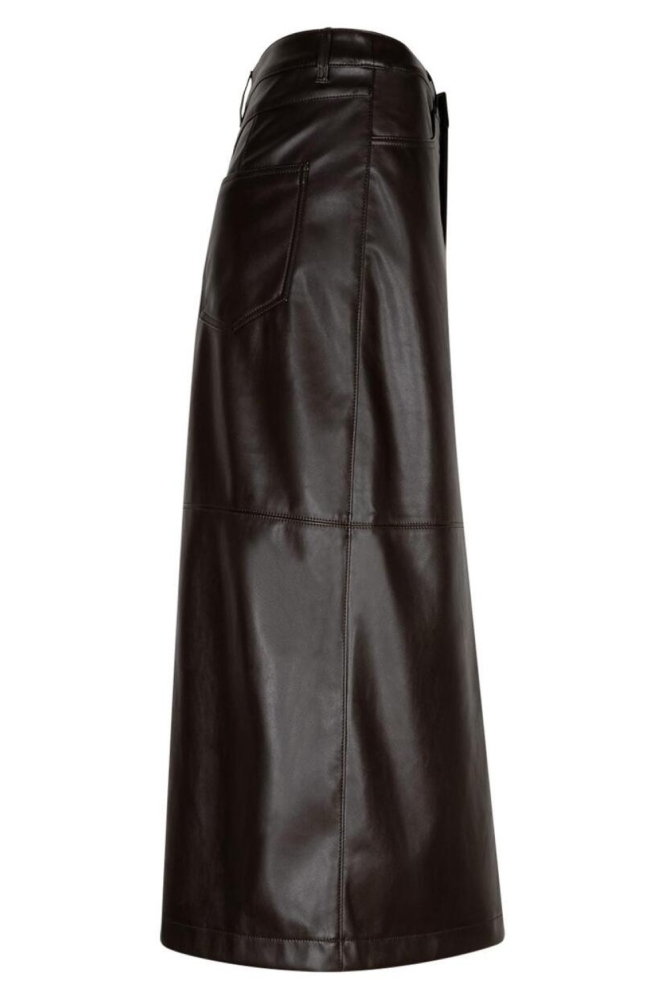 Red Button bruine dames rok | Zijaanzicht
