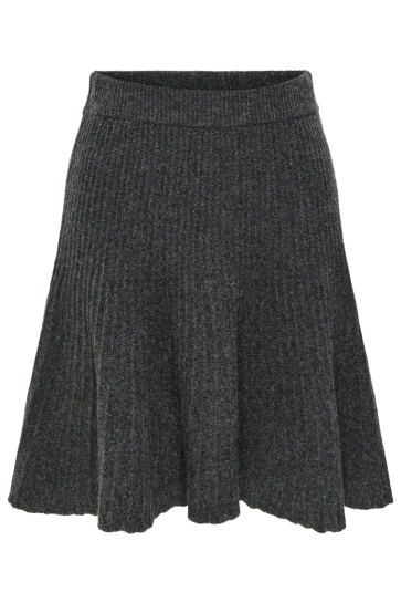 Jacqueline de Yong Rok JDYELNE H/W SKIRT KNT 15379760 Dark Grey Melange