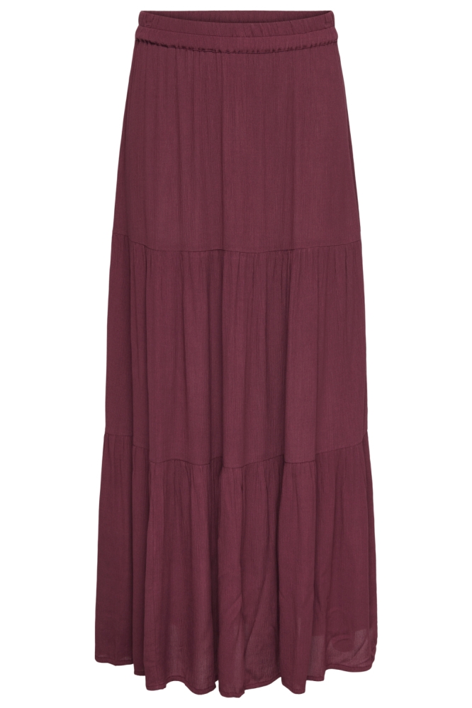 Only bordeaux dames rok | Vooraanzicht