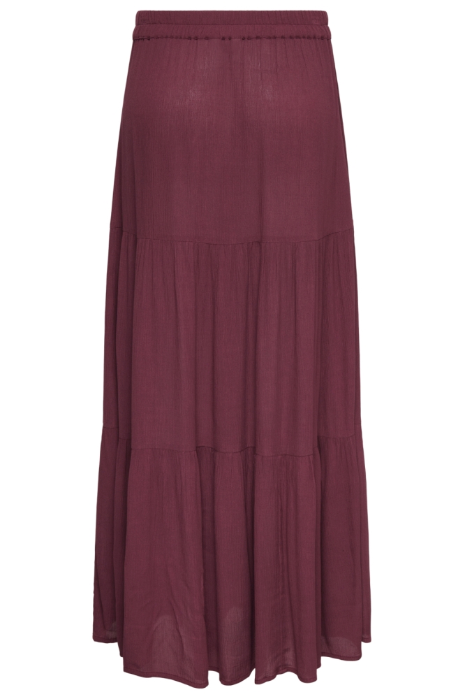 Only bordeaux dames rok | Achteraanzicht