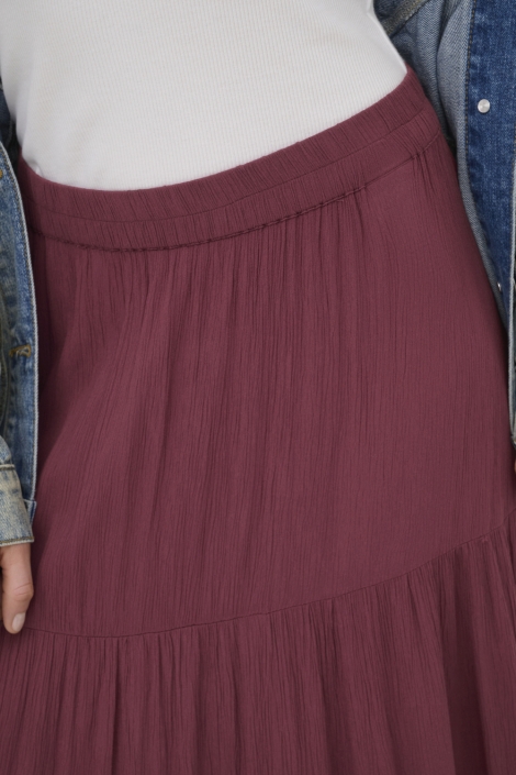 Only bordeaux dames rok | Close up