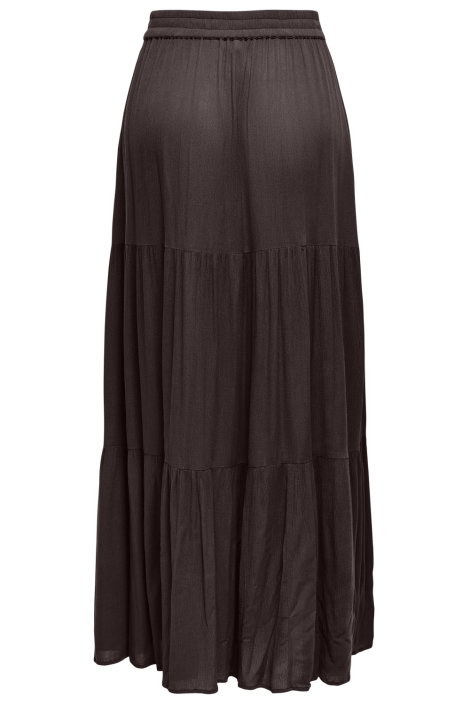 Only bruine dames rok | Achteraanzicht