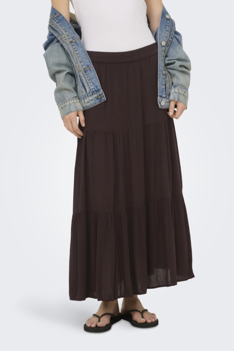 Only bruine dames rok | Model