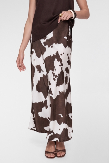 Geisha Rok MAXI ROK COWPRINT 66029 70 OFF-WHITE/BROWN