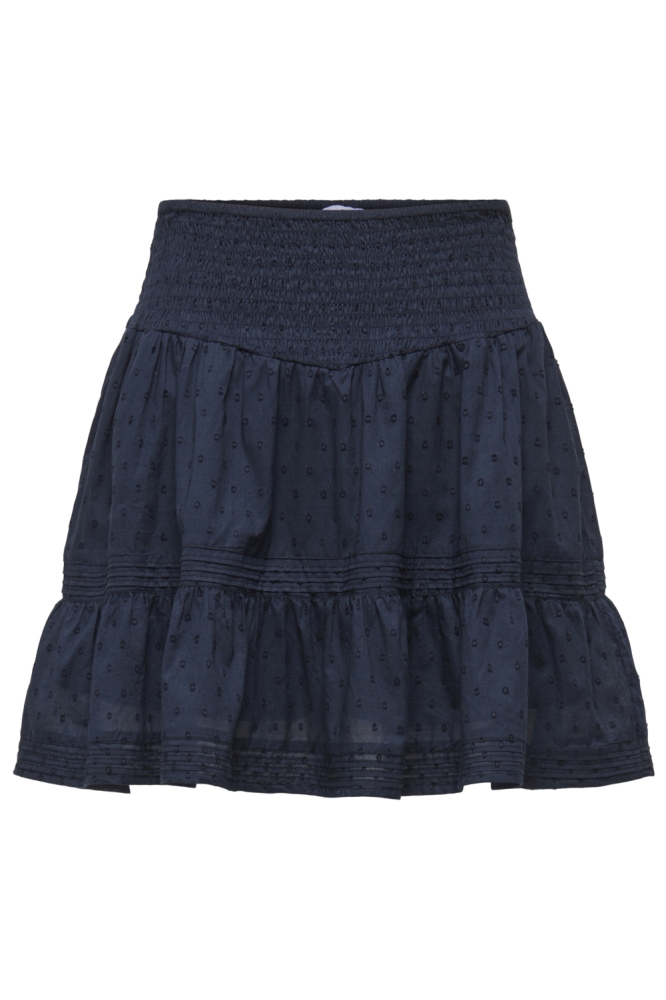 Only blauwe dames korte broek | Vooraanzicht