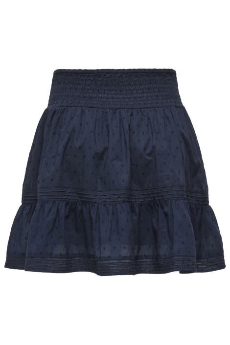 Only blauwe dames korte broek | Achteraanzicht