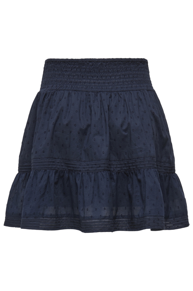 Only blauwe dames korte broek | Achteraanzicht