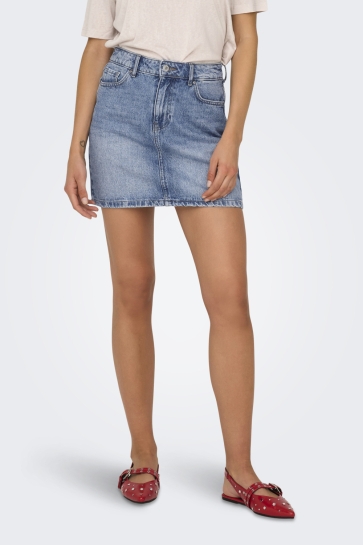 Only Rok ONLSTELLA SHORT SKIRT DNM AZG NOOS 15339630 LIGHT BLUE DENIM
