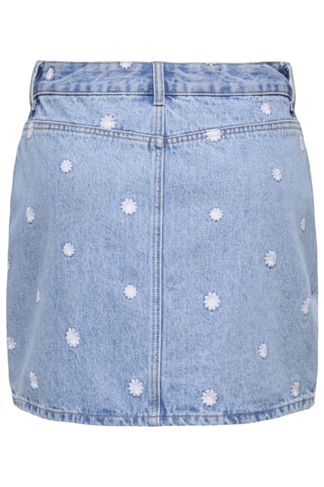 Only blauwe dames rok | Achteraanzicht