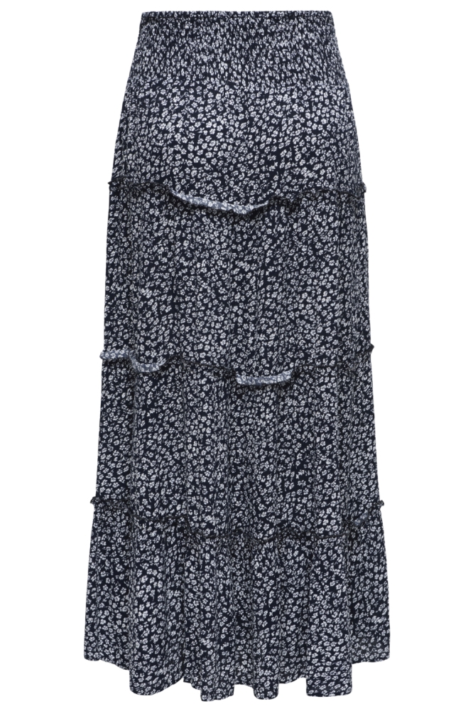 Only blauwe dames rok | Achteraanzicht