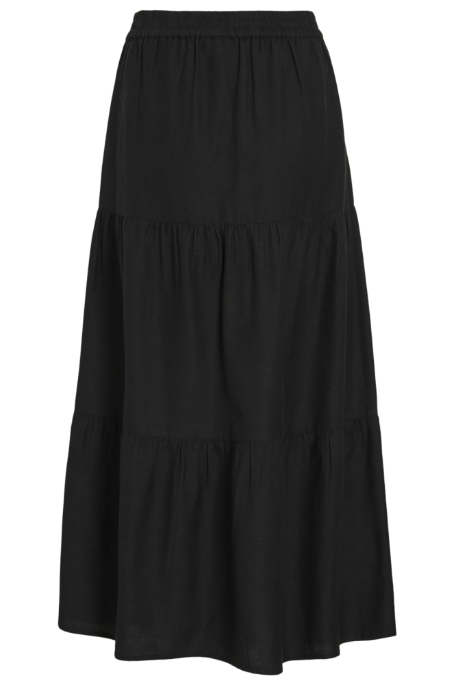 Vila zwarte dames rok | Achteraanzicht