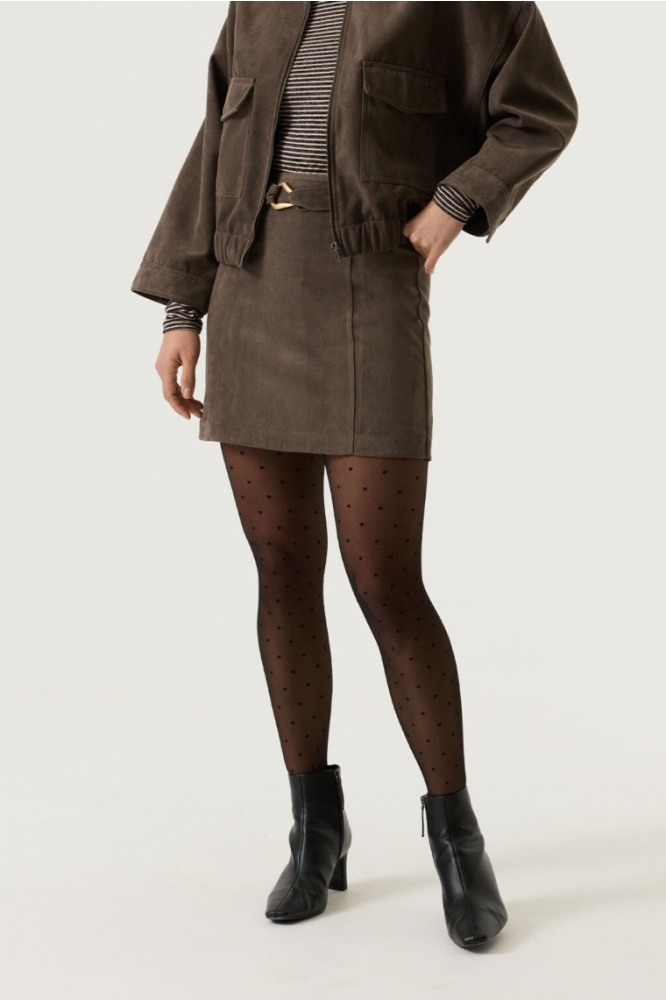 Garcia bruine dames rok | Model vooraanzicht