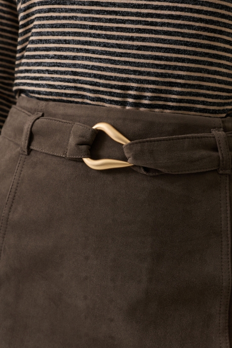 Garcia bruine dames rok | Close up