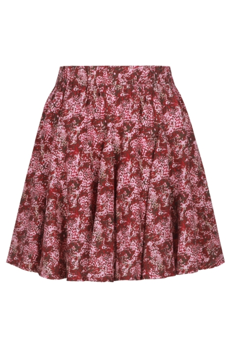 Fluresk roze dames rok | Achteraanzicht