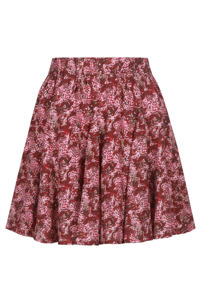 Fluresk roze dames rok | Achteraanzicht