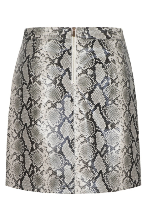 Fluresk beige dames rok | Achteraanzicht
