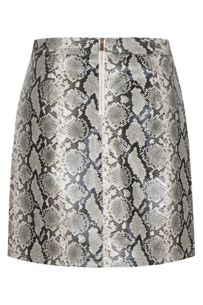 Fluresk beige dames rok | Achteraanzicht