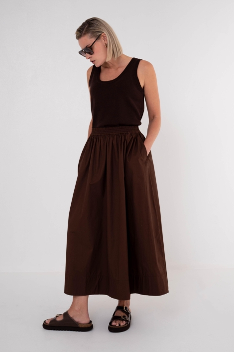 Maicazz bruine dames rok | Model