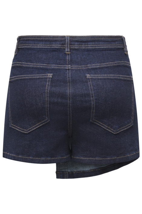 Only blauwe dames korte broek | Achteraanzicht