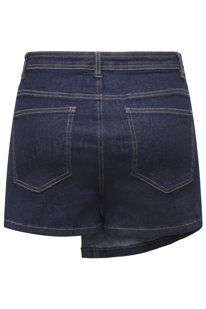 Only blauwe dames korte broek | Achteraanzicht