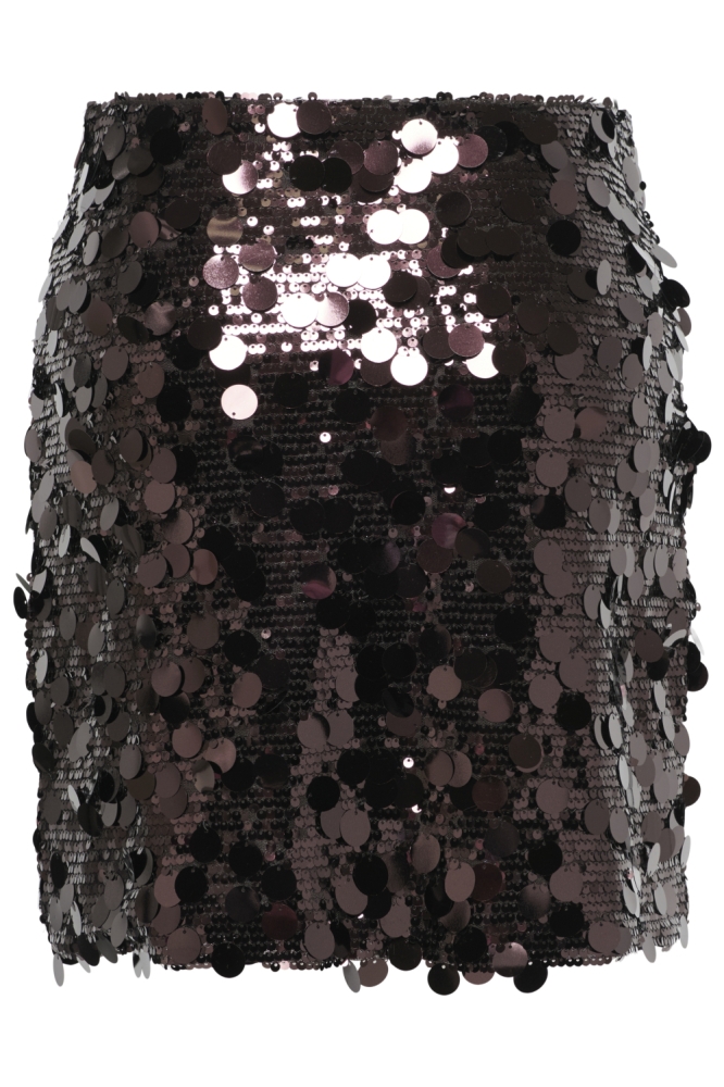 Only bruine dames rok | Achteraanzicht