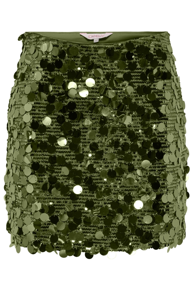 Only groene dames rok | Vooraanzicht