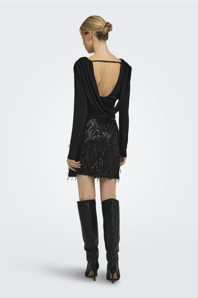 Only zwarte dames rok | Model