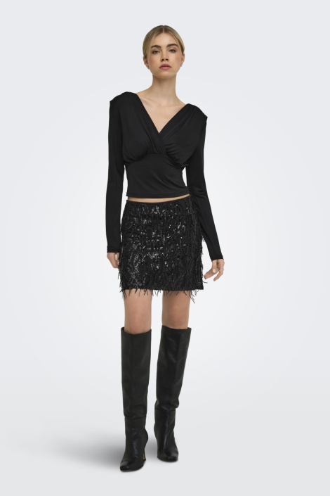Only zwarte dames rok | Model