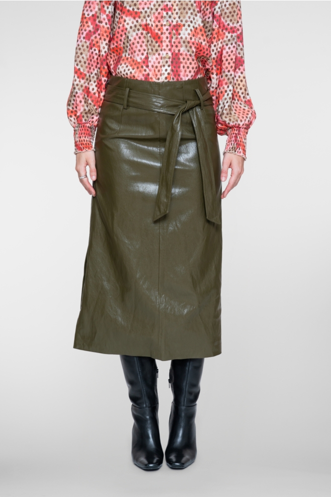 Geisha groene dames rok | Model vooraanzicht