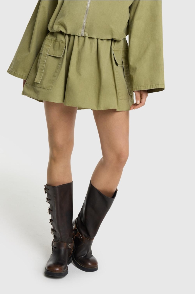 Refined Department groene dames rok | Model vooraanzicht