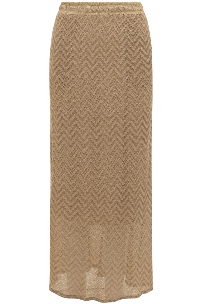 Kimara beige dames rok | Vooraanzicht
