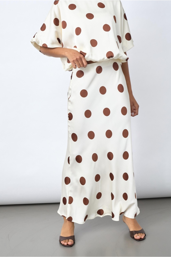 SisterS point beige dames rok | Model vooraanzicht