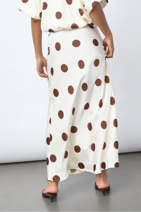 SisterS point beige dames rok | Model achteraanzicht
