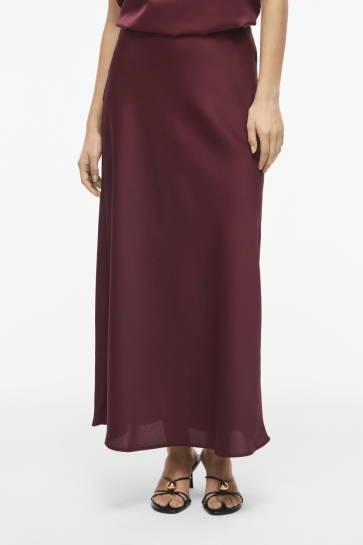 Vila viellette hw midi skirt - noos Bordeaux