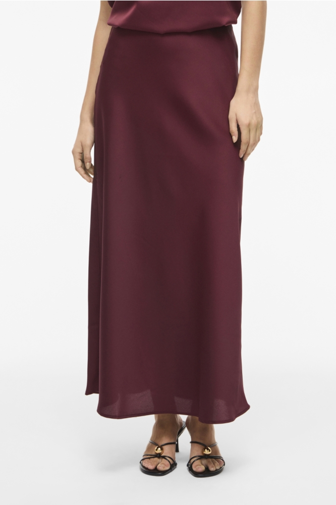 Vila bordeaux dames rok | Model vooraanzicht