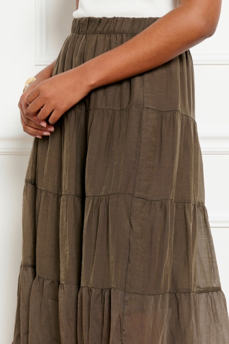 LolaLiza bruine dames rok | Close up