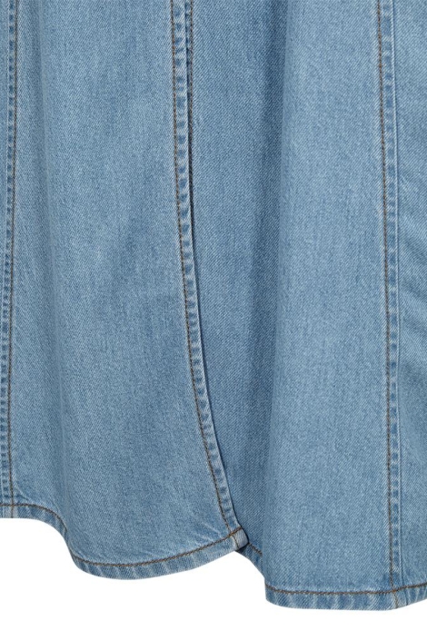 Freequent blauwe dames rok | Close up