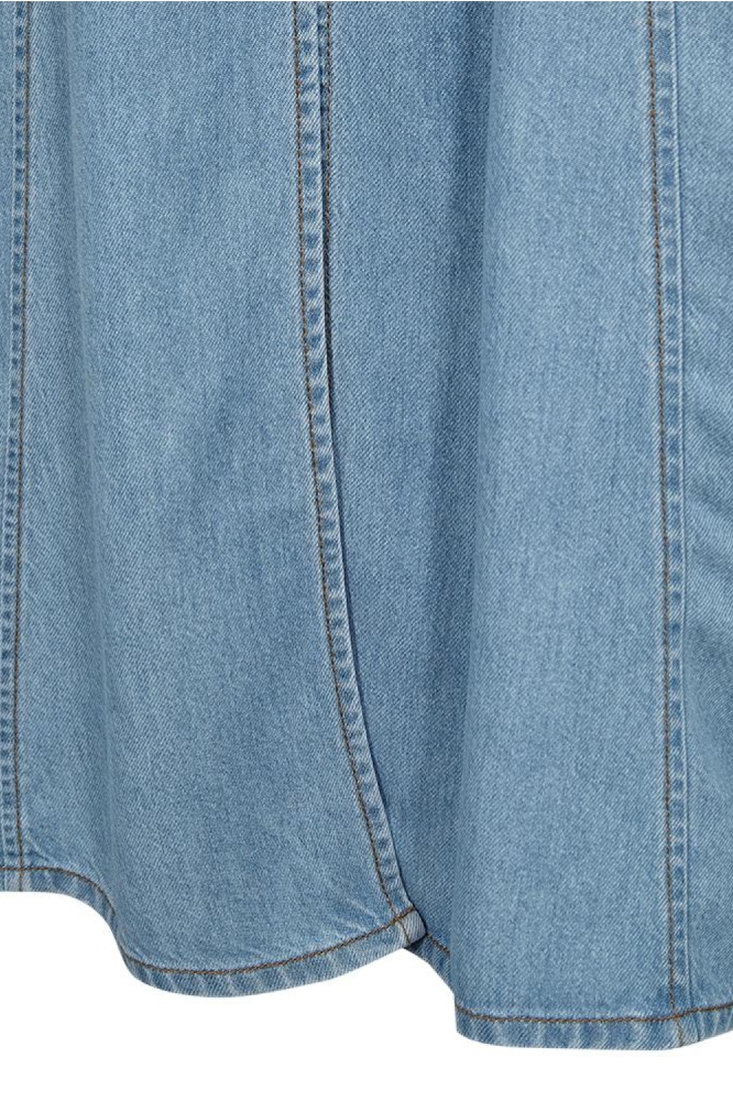Freequent blauwe dames rok | Close up
