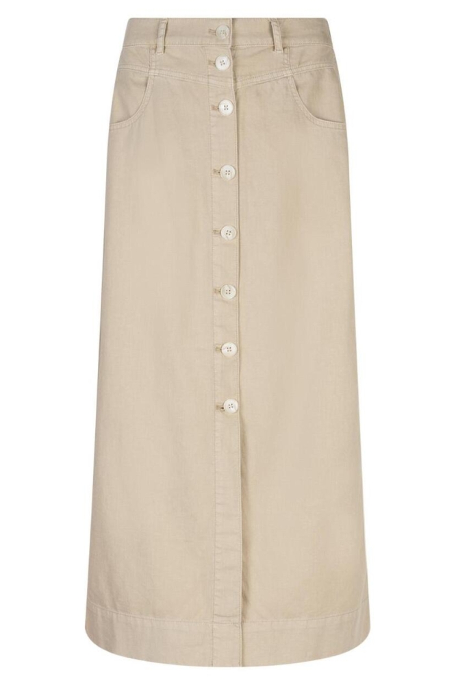Red Button beige dames rok | Vooraanzicht