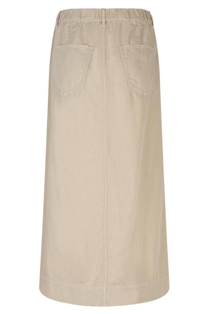 Red Button beige dames rok | Achteraanzicht