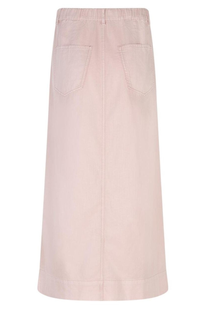 Red Button roze dames rok | Achteraanzicht