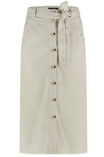 Red Button Rok BIRDIE SKIRT COTTON LINEN SRB4576 Pearl