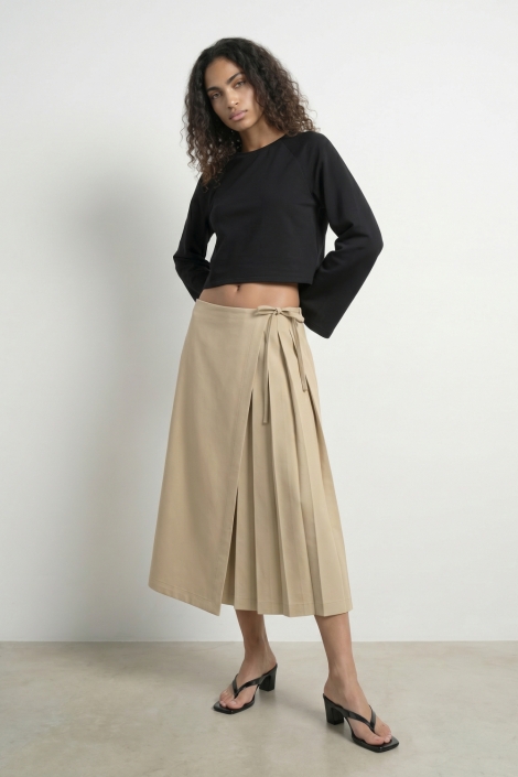 Hypedrop beige dames rok | Model