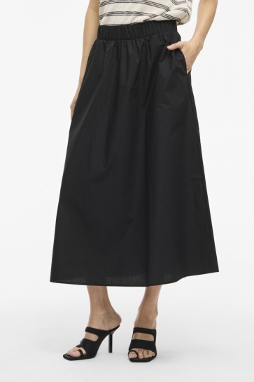 Vila Rok VISOPHIE HW ANKLE SKIRT - NOOS 14107840 BLACK BEAUTY